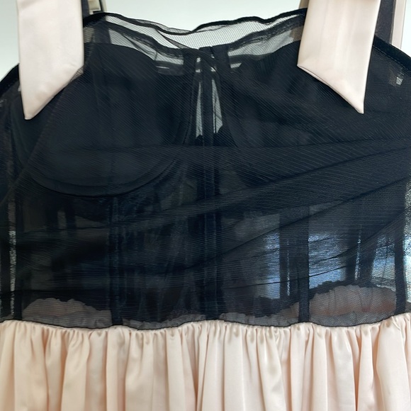 NWT - Autumn Adeigbo | Black and Cream Alicia Dress - Sz. 6 - Picture 9 of 11